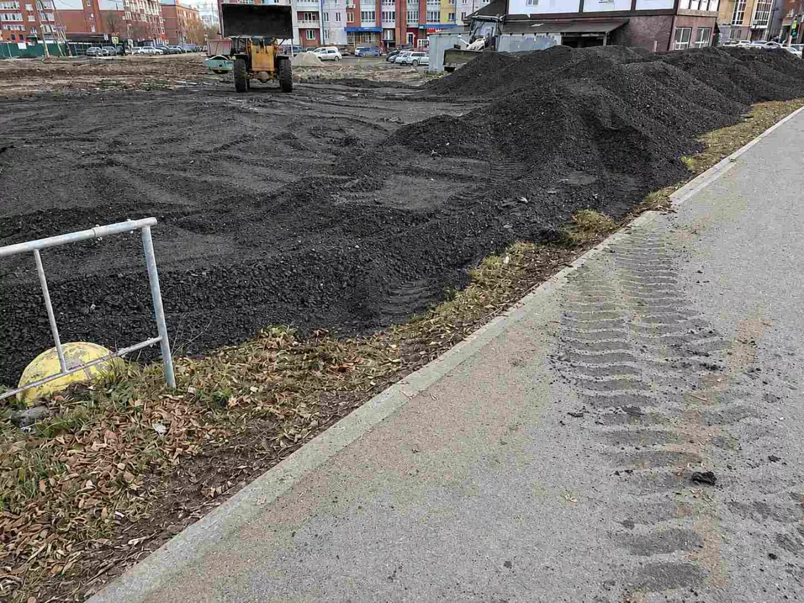 Отсыпка и выравнивание территории щебнем — фото 6